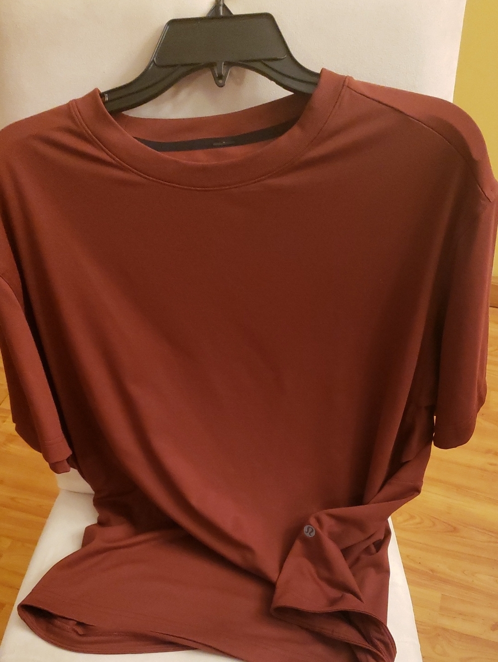 lululemon athletica Men's Short-Sleeve Crew Tee in Rust Wine Color